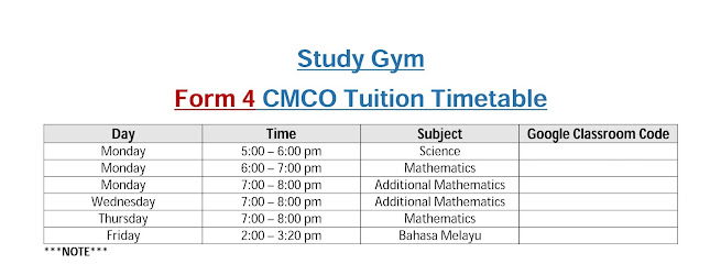 i Study (Study Gym Care Center), Petaling Jaya