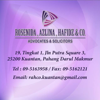 ROSENIDA, AZLINA, HAFIDZ & CO. (Kuantan), Kuantan