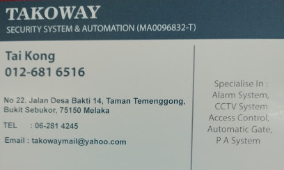 TAKOWAY SECURITY SYSTEM - ALARM AUTOGATE CCTV, Bukit Sebukor